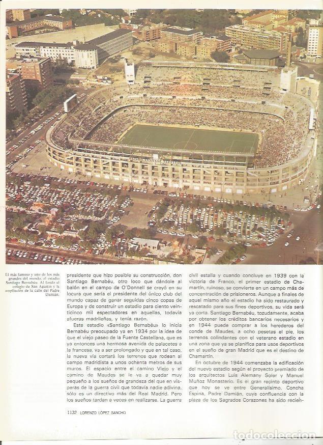 Otros art&iacute;culos de coleccionismo en papel: LAMINA 20198: Vista aerea del Santiago Bernabeu - VVAA