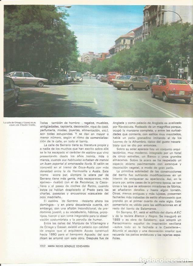 Otros art&iacute;culos de coleccionismo en papel: LAMINA 20158: Calle de Ortega y Gasset - VVAA