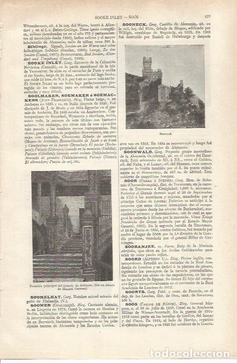 Otros art&iacute;culos de coleccionismo en papel: LAMINA ESPASA 34177: Castillo de Sooneck, Alemania - Varios