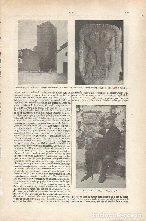Otros art&iacute;culos de coleccionismo en papel: LAMINA ESPASA 34216: Hombre de Sos del Rey Catolico - Varios
