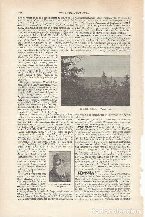 Otros art&iacute;culos de coleccionismo en papel: LAMINA ESPASA 34295: Castillo de Stolberg-Wernigerode, Alemania - Varios