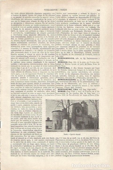 Otros art&iacute;culos de coleccionismo en papel: LAMINA ESPASA 34183: Iglesia de Sorde, Francia - Varios