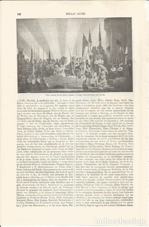 Otros art&iacute;culos de coleccionismo en papel: LAMINA ESPASA 34378: Escena de la opera Juana de Arco - Varios