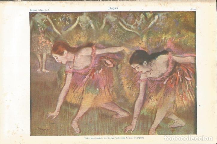 Otros art&iacute;culos de coleccionismo en papel: LAMINA ESPASA 33953: Bailarinas, por Degas - Varios