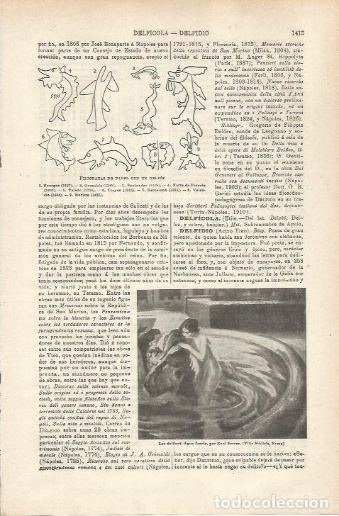 Otros art&iacute;culos de coleccionismo en papel: LAMINA ESPASA 33959: Filigranas con figura de delfin - Varios