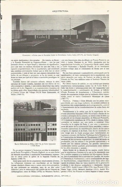 Otros art&iacute;culos de coleccionismo en papel: LAMINA ESPASA 33976: Oficinas de la Sociedad Gabel en Rovelalsca, Italia - Varios