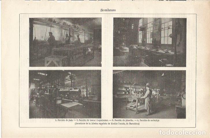 Otros art&iacute;culos de coleccionismo en papel: LAMINA ESPASA 34159: Fabrica Emilio Tomas de Barcelona - Varios