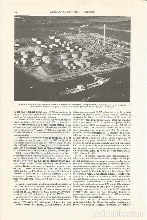 Otros art&iacute;culos de coleccionismo en papel: LAMINA ESPASA 34054: Petrolifera en Rotterdam, Holanda - Varios