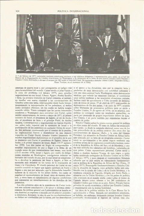 Otros art&iacute;culos de coleccionismo en papel: LAMINA ESPASA 34101: Firma de los Tratados de Panam&aacute; y Estados Unidos en 1977 - Varios