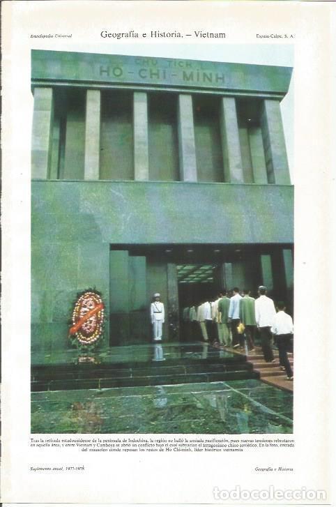 Otros art&iacute;culos de coleccionismo en papel: LAMINA ESPASA 34092: Mausoleo de Ho Chi-minh, Vietnam - Varios