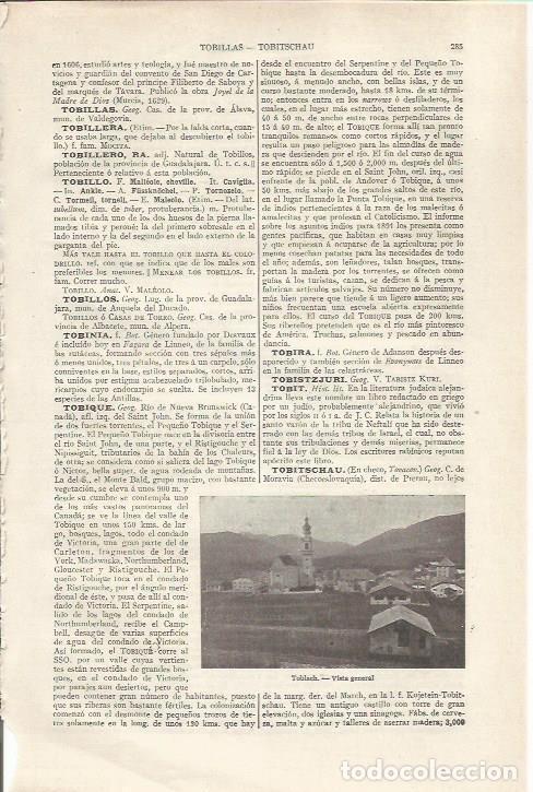 Otros art&iacute;culos de coleccionismo en papel: LAMINA ESPASA 35031: Vista de Toblach, Tirol italiano - Varios