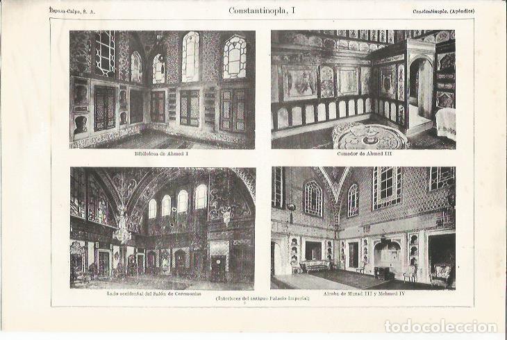 Otros art&iacute;culos de coleccionismo en papel: LAMINA ESPASA 34893: Antiguo Palacio Imperial de Estambul - Varios