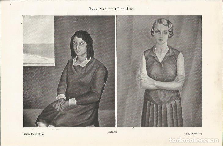 Otros art&iacute;culos de coleccionismo en papel: LAMINA ESPASA 35253: Retratos, por Juan Jose Cobo Barquera - Varios