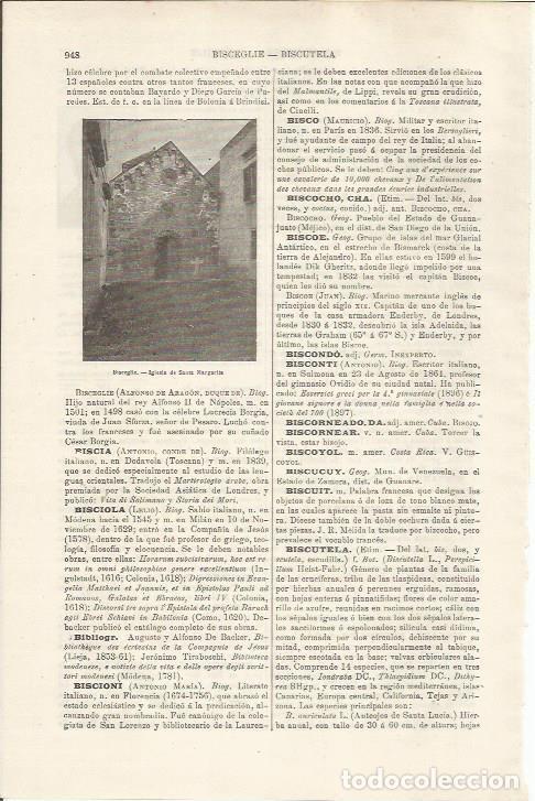 Otros art&iacute;culos de coleccionismo en papel: LAMINA ESPASA 34565: Iglesia de Santa Margarita en Bisceglie, Italia - Varios