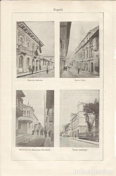 Otros art&iacute;culos de coleccionismo en papel: LAMINA ESPASA 34618: Teatro Colon, Ministerio de Relaciones Exteriores y Teatro Municipal de Bogota