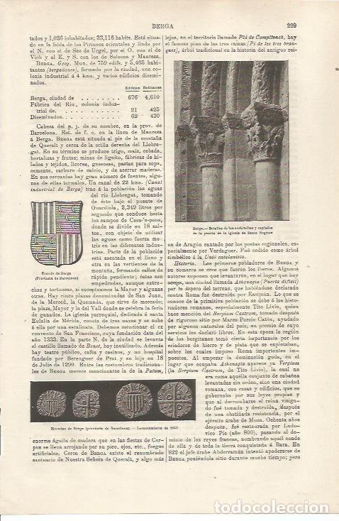 Otros art&iacute;culos de coleccionismo en papel: LAMINA ESPASA 34446: Detalle de los capiteles de la iglesia de Santa Eugenia de Berga, Barcelona - V