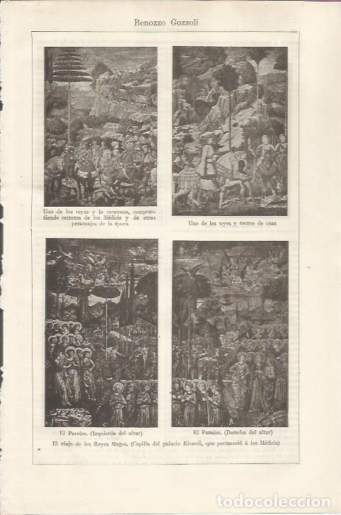 Otros art&iacute;culos de coleccionismo en papel: LAMINA ESPASA 34438: El viaje de los Reyes Magos, por Gozzoli - Varios