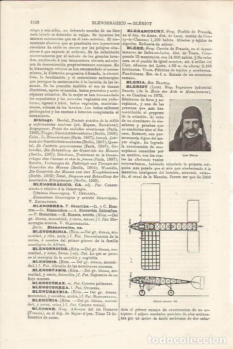 Otros art&iacute;culos de coleccionismo en papel: LAMINA ESPASA 34598: Luis Bleriot - Varios