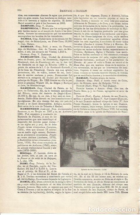 Otros art&iacute;culos de coleccionismo en papel: LAMINA ESPASA 34833: Iglesia de San Damian en Asis-Italia - Varios