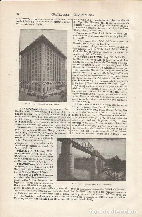 Otros art&iacute;culos de coleccionismo en papel: LAMINA ESPASA 34683: Hotel Patten en Chattanooga, Estados Unidos - Varios