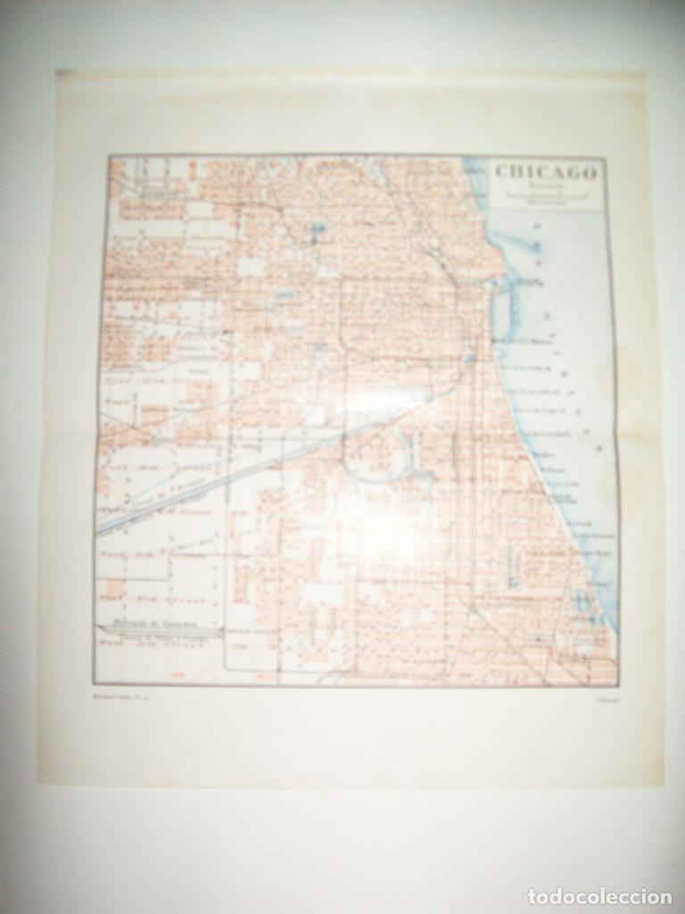Otros art&iacute;culos de coleccionismo en papel: LAMINA ESPASA 34717: Mapa de Chicago - Varios