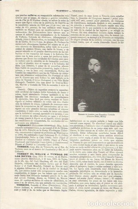 Otros art&iacute;culos de coleccionismo en papel: LAMINA ESPASA 35256: Retrato de hombre, por Francisco Torbido - Varios