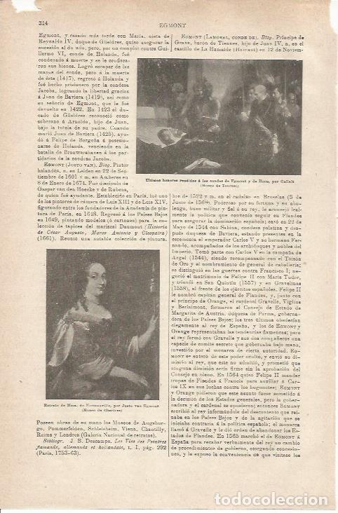 Otros art&iacute;culos de coleccionismo en papel: LAMINA ESPASA 35540: Retrato de Madame de Normanville, por Van Egmont - Varios