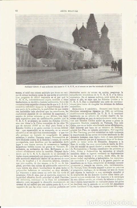 Otros art&iacute;culos de coleccionismo en papel: LAMINA ESPASA 35721: Arte militar. Antisimil Galosk - Varios