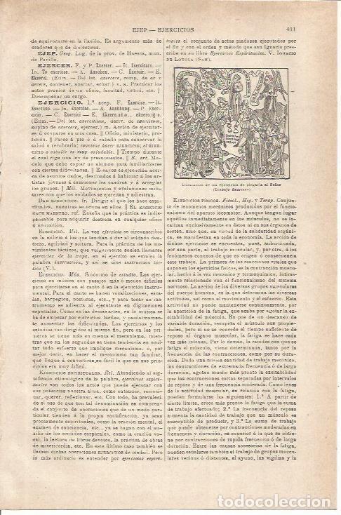 Otros art&iacute;culos de coleccionismo en papel: LAMINA ESPASA 35562: Ilustracion de los Ejercicios de plegaria al Se&ntilde;os - Varios