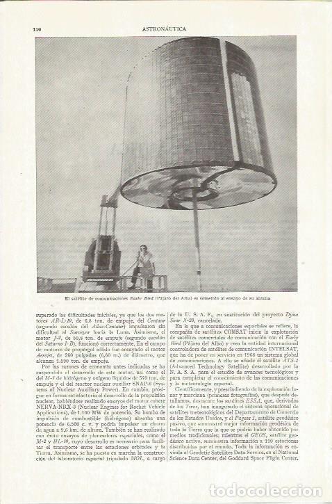 Otros art&iacute;culos de coleccionismo en papel: LAMINA ESPASA 35744: El satelite Early Bird - Varios