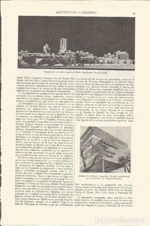 Otros art&iacute;culos de coleccionismo en papel: LAMINA ESPASA 35709: Maqueta de un barrio en Reus por Ricardo Bofill - Varios