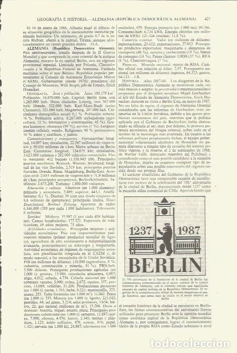 Otros art&iacute;culos de coleccionismo en papel: LAMINA ESPASA 35384: Aniversario de la fundacion de Berlin - Varios