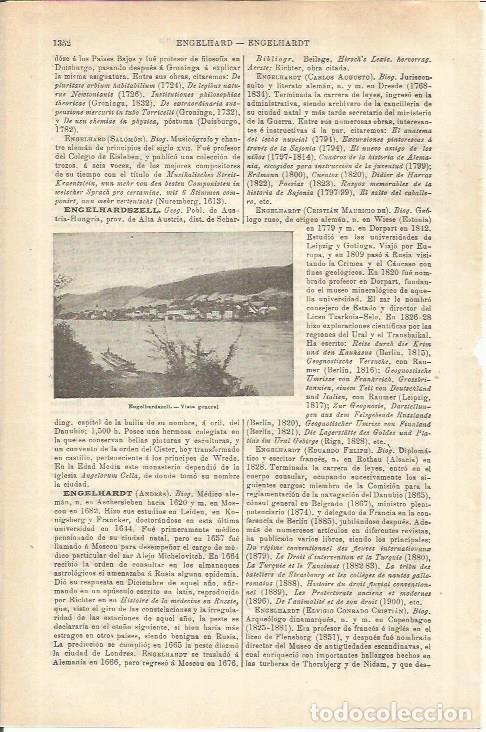 Otros art&iacute;culos de coleccionismo en papel: LAMINA ESPASA 35690: Vista de Engelhardszell, Austria - Varios