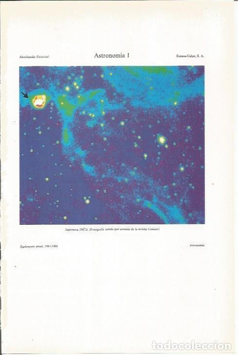 Otros art&iacute;culos de coleccionismo en papel: LAMINA ESPASA 35367: Supernova 1987A - Varios