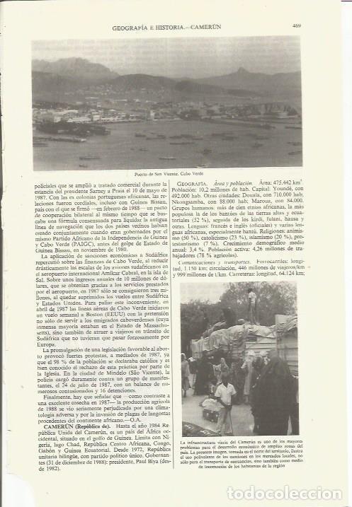 Otros art&iacute;culos de coleccionismo en papel: LAMINA ESPASA 35389: Puerto de San Vicente en Cabo Verde - Varios