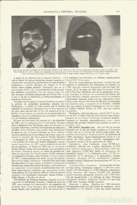Otros art&iacute;culos de coleccionismo en papel: LAMINA ESPASA 35407: Gerry Adams, lider del Sinn Feim - Varios
