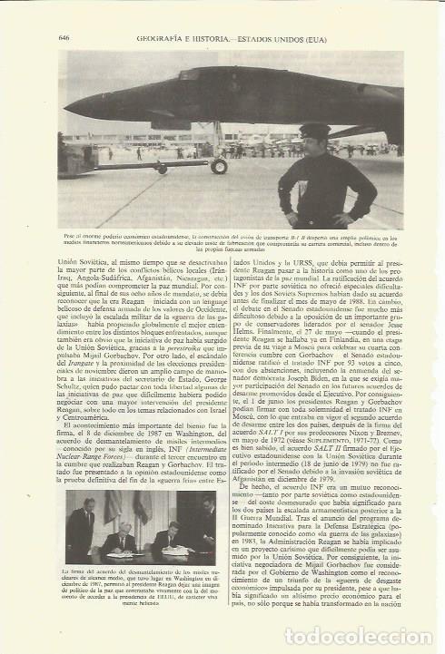 Otros art&iacute;culos de coleccionismo en papel: LAMINA ESPASA 35405: El avion de transporte B-1 B - Varios