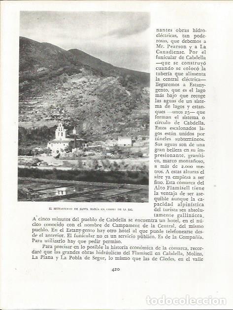 Otros art&iacute;culos de coleccionismo en papel: LAMINA 21706: Monasterio de Santa Maria en Gerri de la Sal - Josep Pla