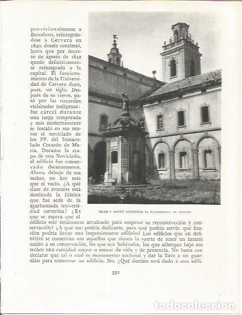 Otros art&iacute;culos de coleccionismo en papel: LAMINA 21679: Universidad de Cervera - Josep Pla