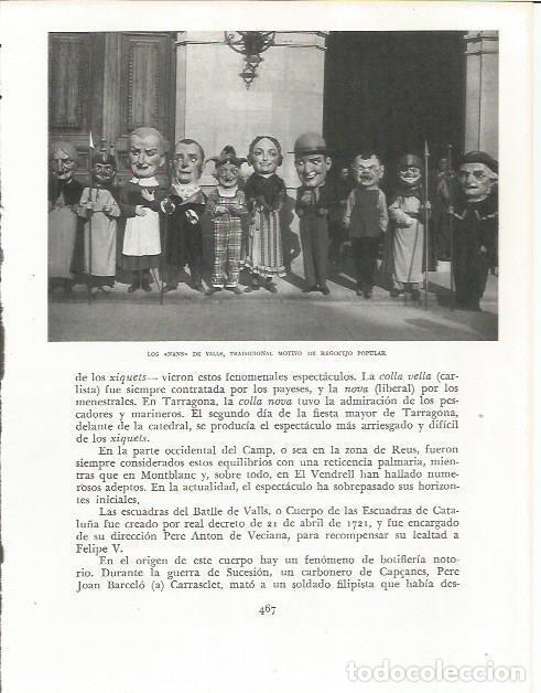 Otros art&iacute;culos de coleccionismo en papel: LAMINA 21724: Los Nans de Valls - Josep Pla