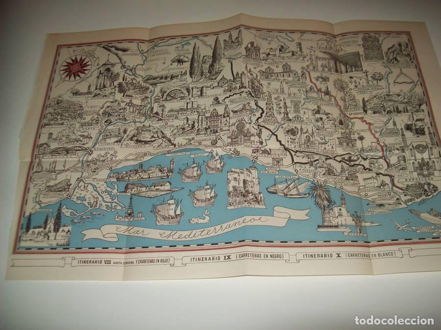 Otros art&iacute;culos de coleccionismo en papel: LAMINA 21734: Mapa Itinerario VIII y IX - Josep Pla