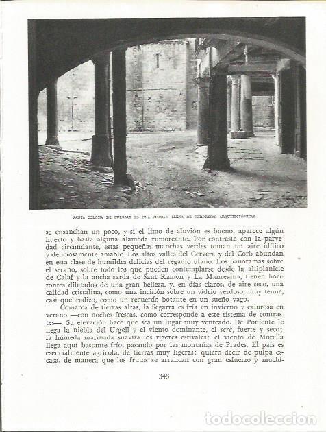 Otros art&iacute;culos de coleccionismo en papel: LAMINA 21676: Rincon de Santa Coloma de Queralt - Josep Pla