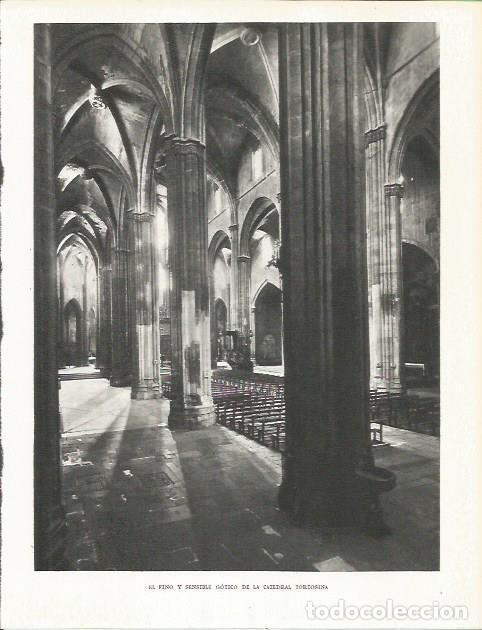 Otros art&iacute;culos de coleccionismo en papel: LAMINA 21758: Interior de la Catedral de Tortosa - Josep Pla