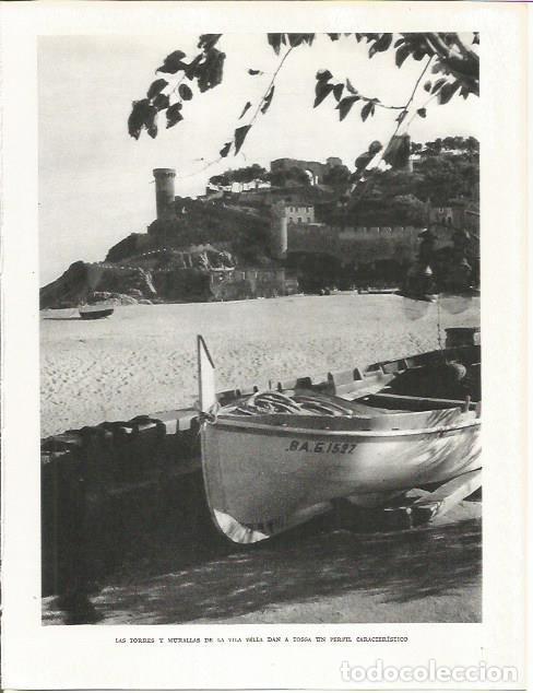 Otros art&iacute;culos de coleccionismo en papel: LAMINA 21571: Playa y castillo de Tossa de Mar - Josep Pla