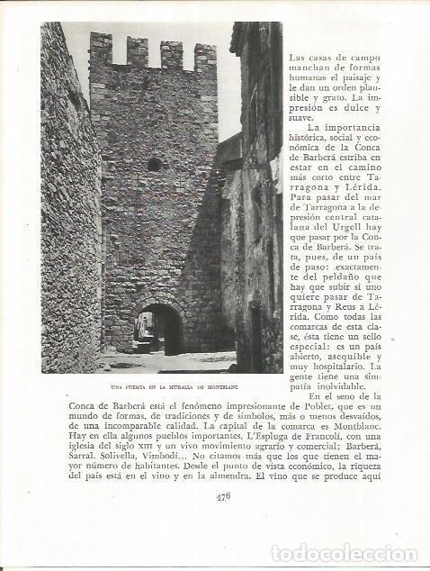 Otros art&iacute;culos de coleccionismo en papel: LAMINA 21728: Puerta de la muralla de Montblanc - Josep Pla