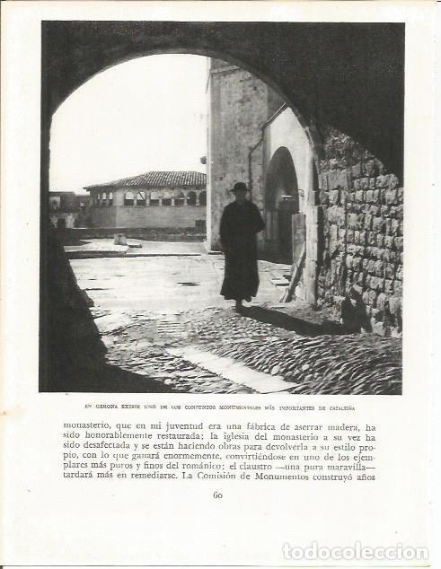 Otros art&iacute;culos de coleccionismo en papel: LAMINA 21565: Entrada lateral de la Catedral de Girona - Josep Pla