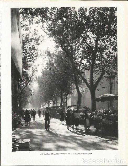 Otros art&iacute;culos de coleccionismo en papel: LAMINA 21547: Las Ramblas de Barcelona - Josep Pla