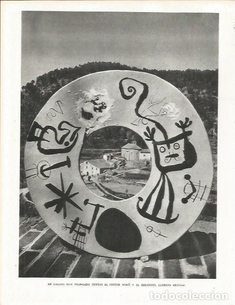 Otros art&iacute;culos de coleccionismo en papel: LAMINA 21623: Escultura de Joan Miro en Gallifa - Josep Pla