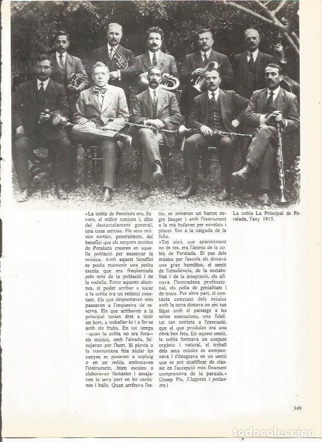 Otros art&iacute;culos de coleccionismo en papel: LAMINA 20814: La cobla La Principal de Peralada en 1915 - Edmon Valles