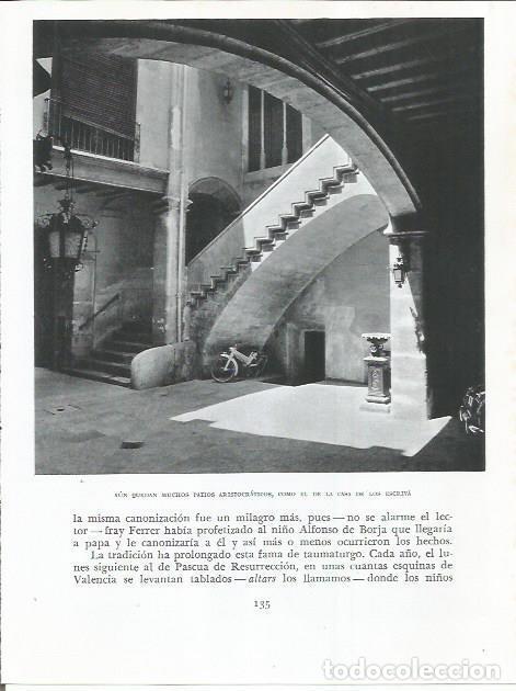 Otros art&iacute;culos de coleccionismo en papel: LAMINA 21829: Patio de la Casa de los Escriva en Valencia - Joan Fuster